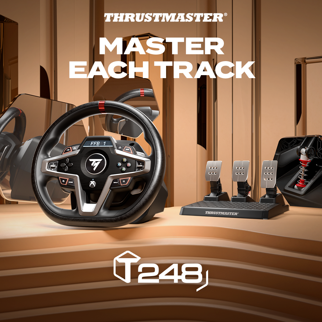 Thrustmaster T248 Racing Wheel & Pedals For Xbox/PC Now Available For