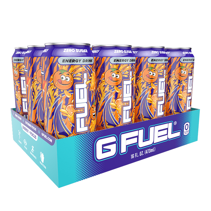 G FUEL Orange Vibe Remastered Cans x12