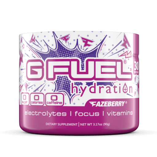 GFuel Gfuel Hydration - Fazeberry 0 Caffeine Gamers energy
