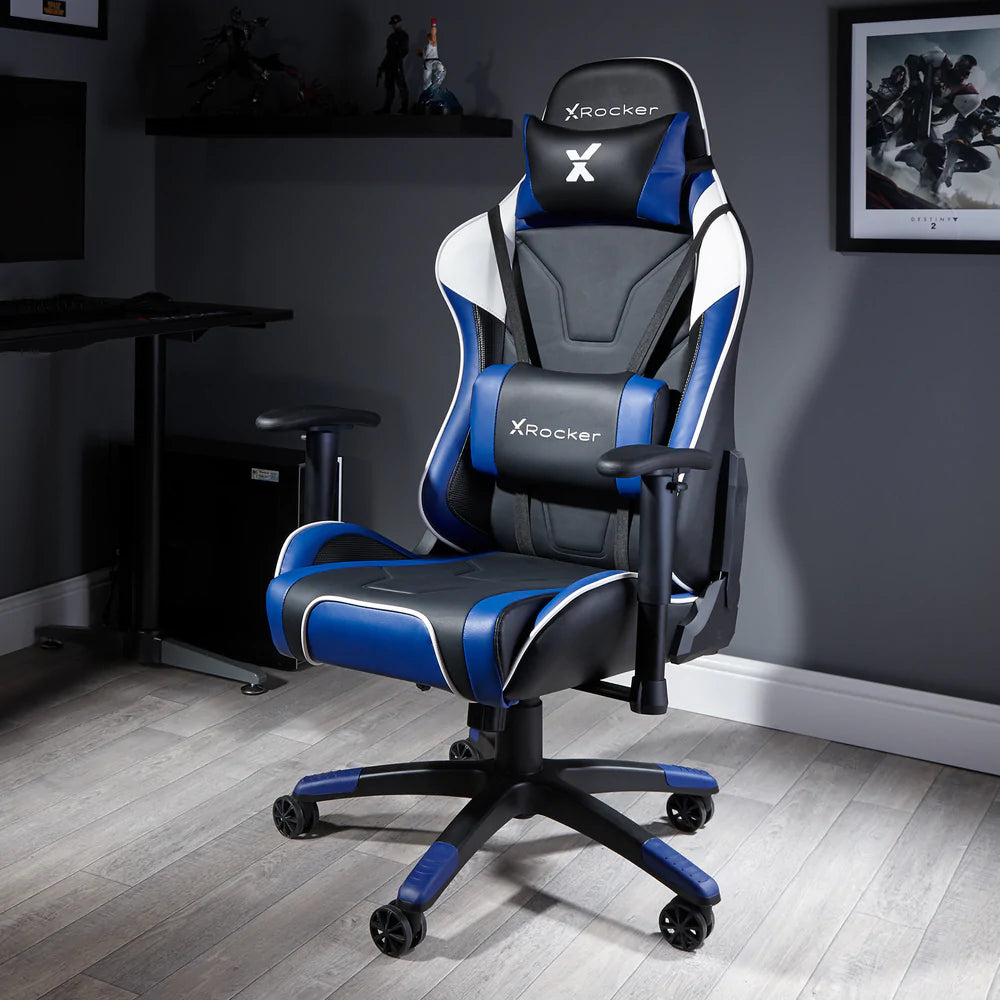 X Rocker® Agility Esports Office PC Chair - Blue