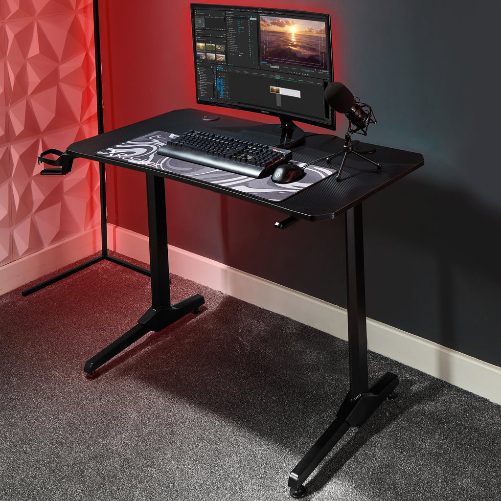 X Rocker® Panther Gaming Desk with Mousepad