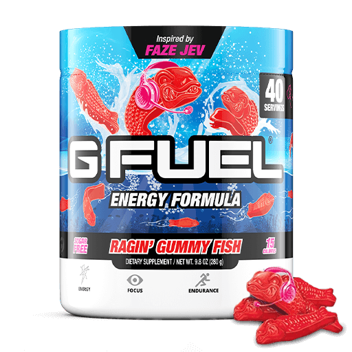 GFuel G Fuel Ragin' Gummy Fish Tub Gamers energy