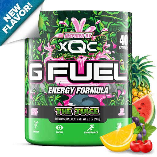 GFuel G Fuel The Juice XQC  Tub Gamers energy
