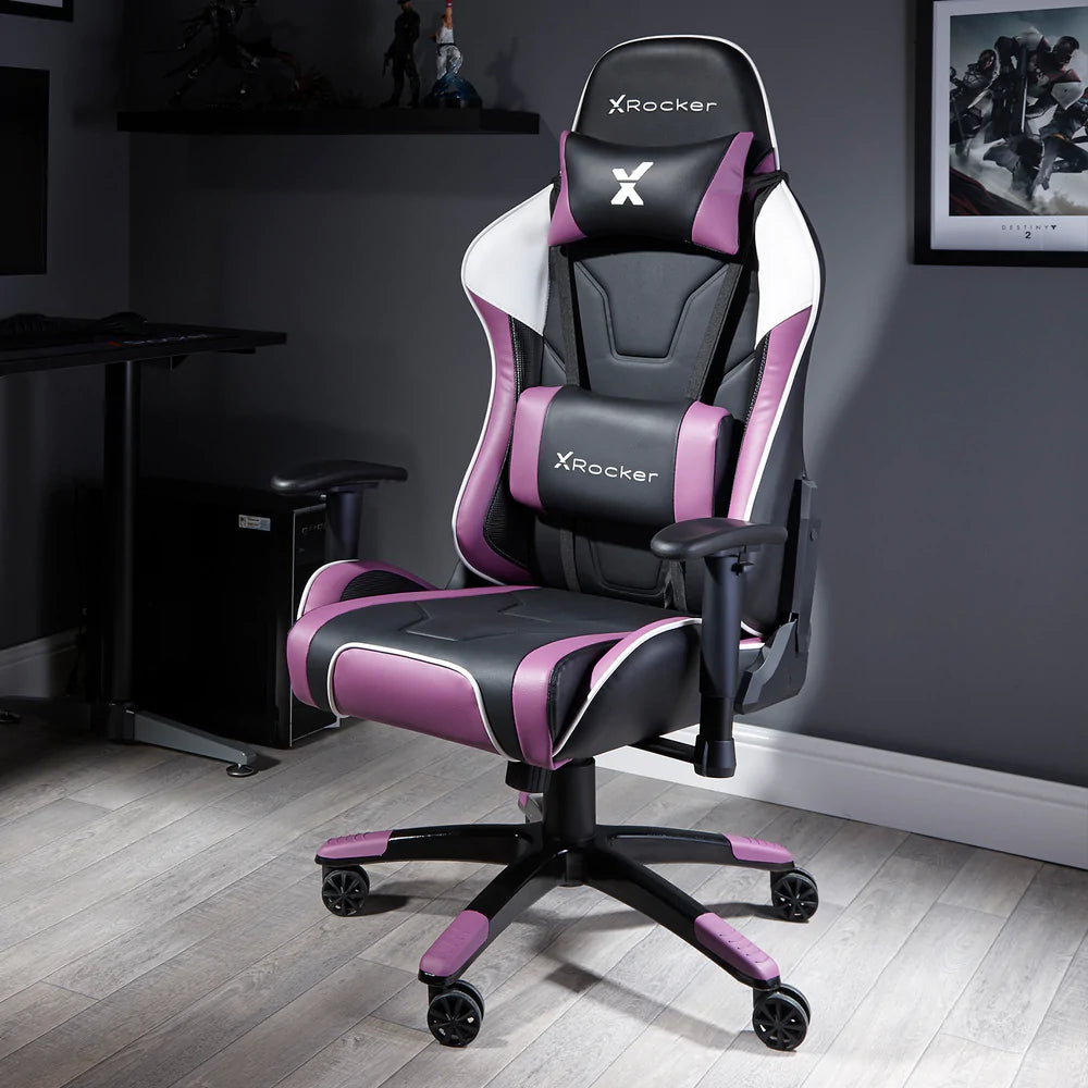 X Rocker® Agility Esports Office PC Chair - Purple