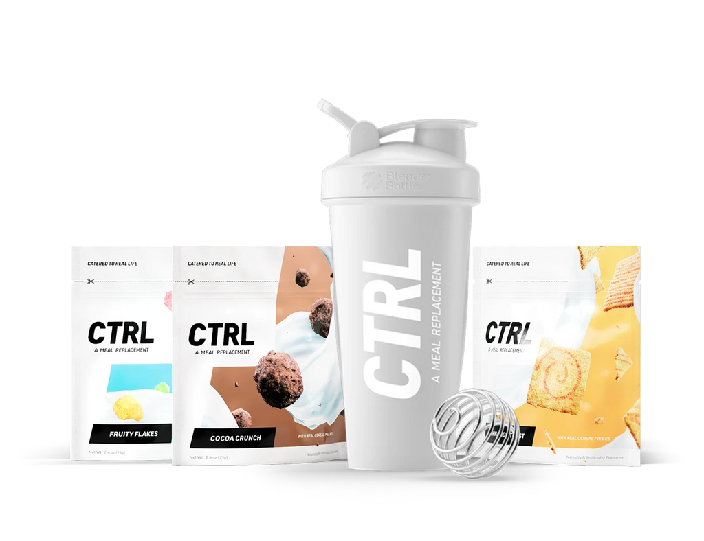 CTRL CTRL MEAL REPLACEMENT SAMPLE KIT - White Shaker + 3 Servings Meal Replacement
